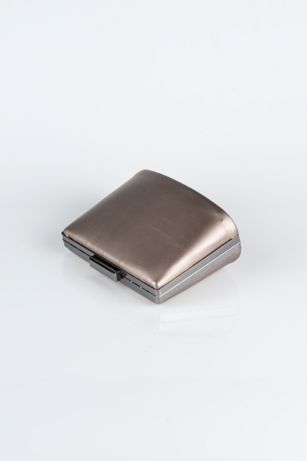 Kästchen-Tasche Gemustertes Leder Platin V288