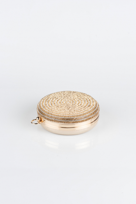 Kästchen-Tasche Verputz Gold V371