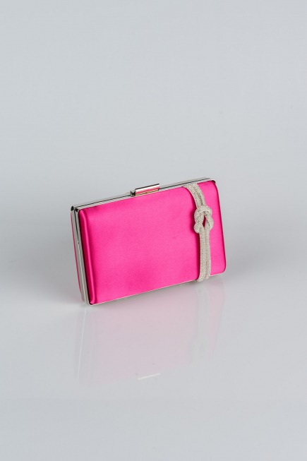 Kästchen-Tasche Satin Fuchsie VT9275