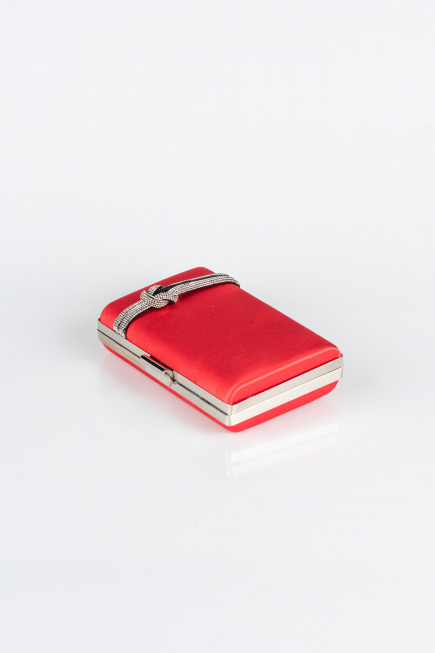 Kästchen-Tasche Satin Rot VT9275