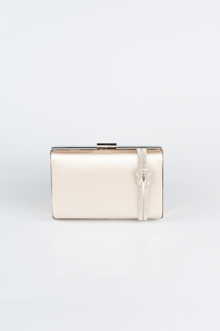 Kästchen-Tasche Satin Hautfarben VT9275