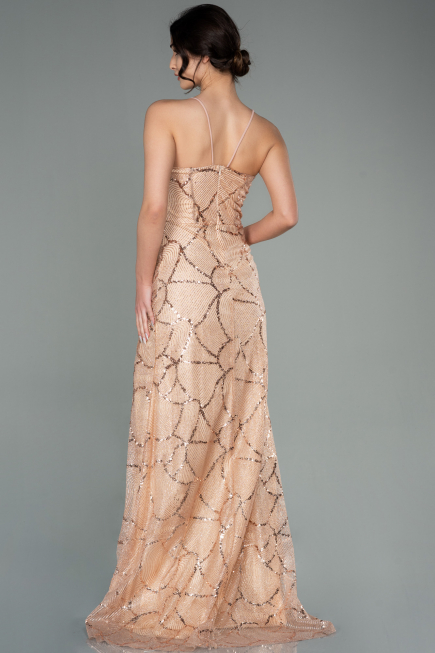Abendkleid Lang Gold ABU2803