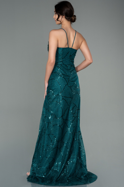 Abendkleid Lang Smaragdgrün ABU2803