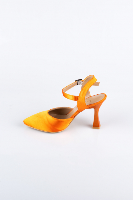 Party-Schuhe Satin Orange AB1086