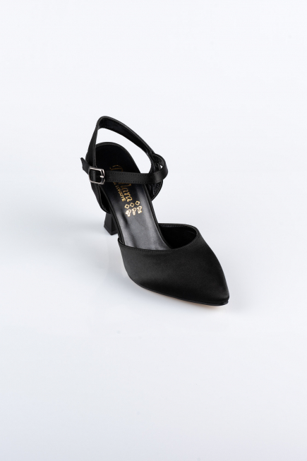 Party-Schuhe Satin Schwarz AB1086
