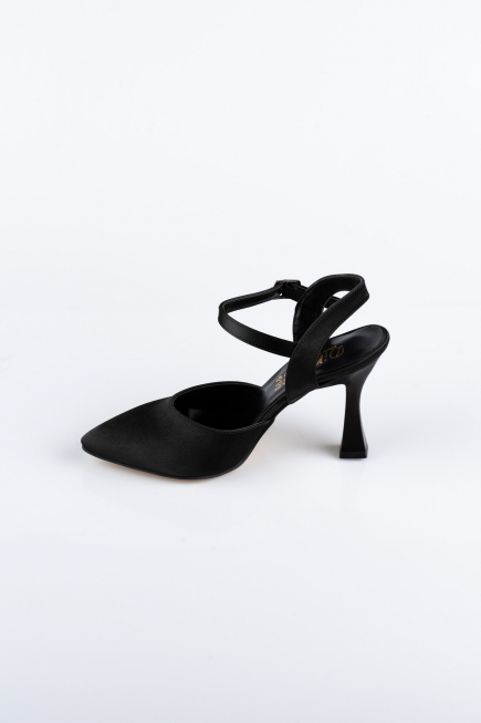 Party-Schuhe Satin Schwarz AB1086