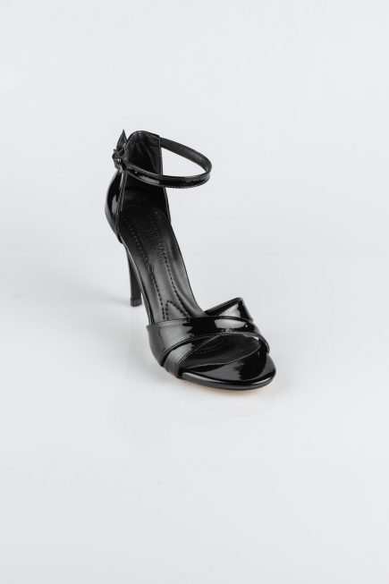 Party-Schuhe Gespiegelt Schwarz ABA1450