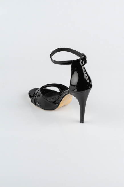 Party-Schuhe Gespiegelt Schwarz ABA1450