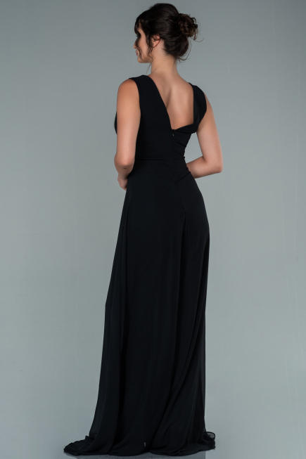 Partykleid Chiffon Schwarz ABT075