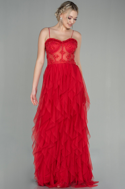 Abendkleid Lang Rot ABU2822