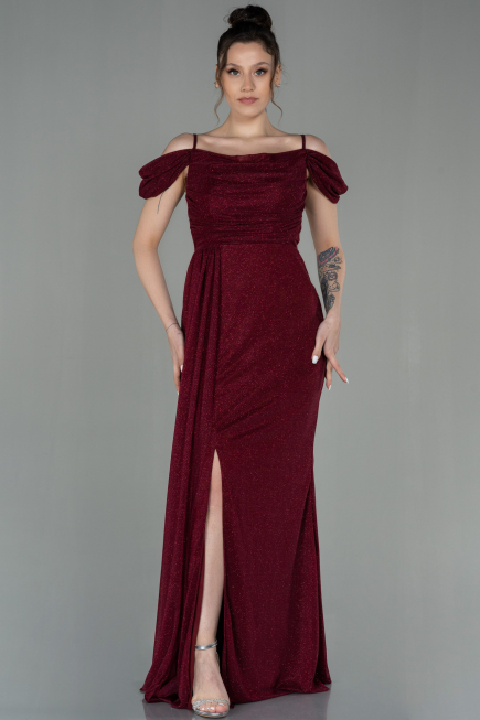 Abendkleid Lang Weinrot ABU2835