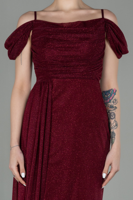 Abendkleid Lang Weinrot ABU2835
