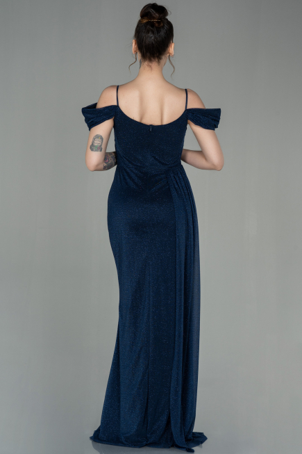 Abendkleid Lang Marineblau ABU2835