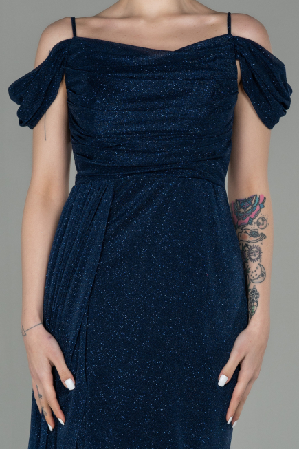 Abendkleid Lang Marineblau ABU2835
