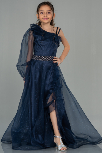 Abendkleid für Kinder Lang Marineblau ABU2453