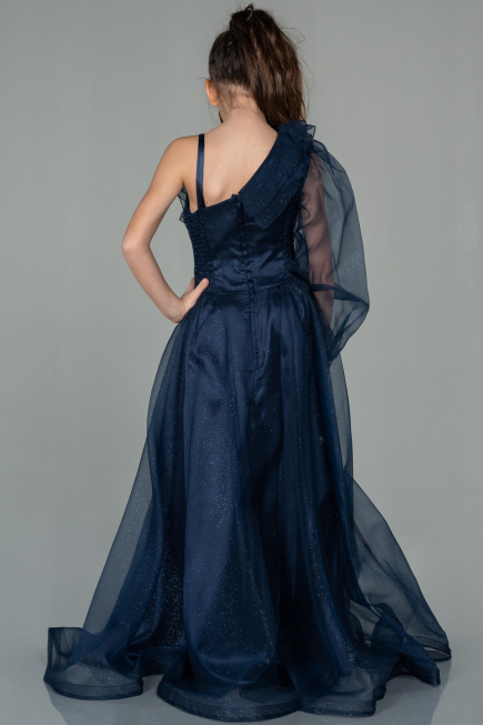 Abendkleid für Kinder Lang Marineblau ABU2453
