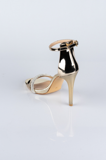 Party-Schuhe Lackleder Gold AB702