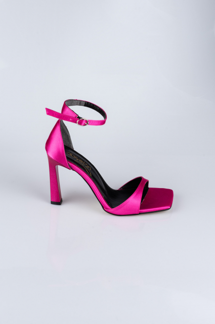 Party-Schuhe Satin Fuchsie AB700