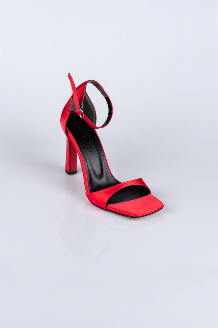 Party-Schuhe Satin Rot AB700
