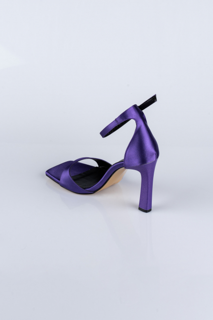 Party-Schuhe Satin Violette AB700