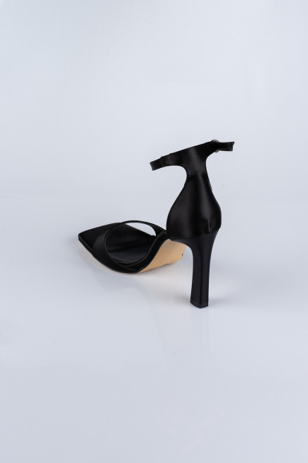 Party-Schuhe Satin Schwarz AB700