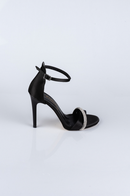 Party-Schuhe Satin Schwarz AB702