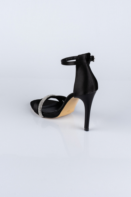 Party-Schuhe Satin Schwarz AB702