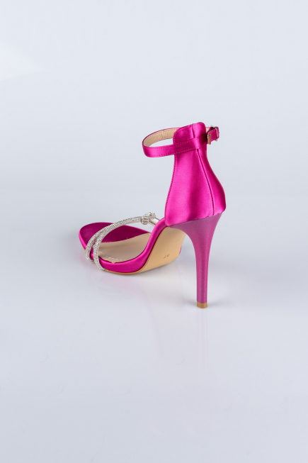 Party-Schuhe Satin Fuchsie ABS1915