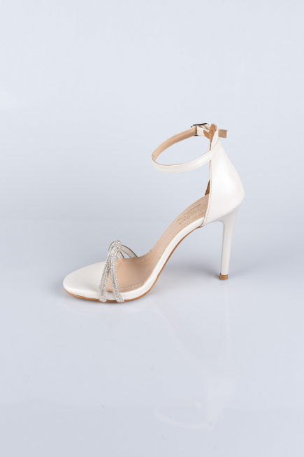 Party-Schuhe Satin Beige ABS1915