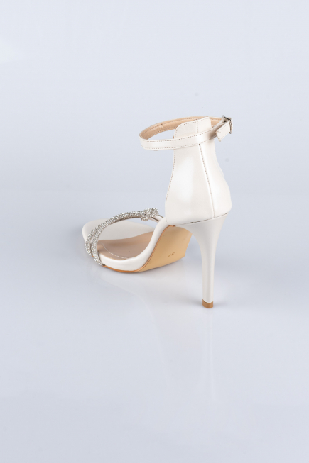 Party-Schuhe Satin Beige ABS1915