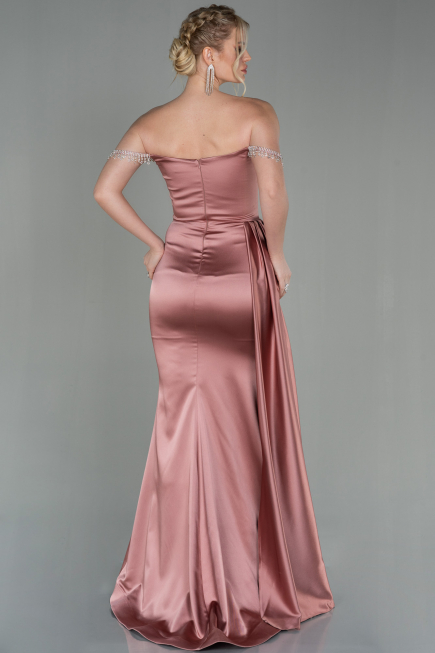 Zwiebelschale Abendkleid Satin Lang ABU2618