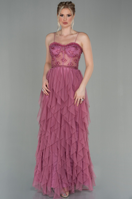 Altrosa Abendkleid Lang ABU2822