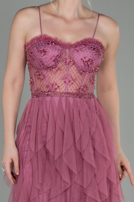 Altrosa Abendkleid Lang ABU2822