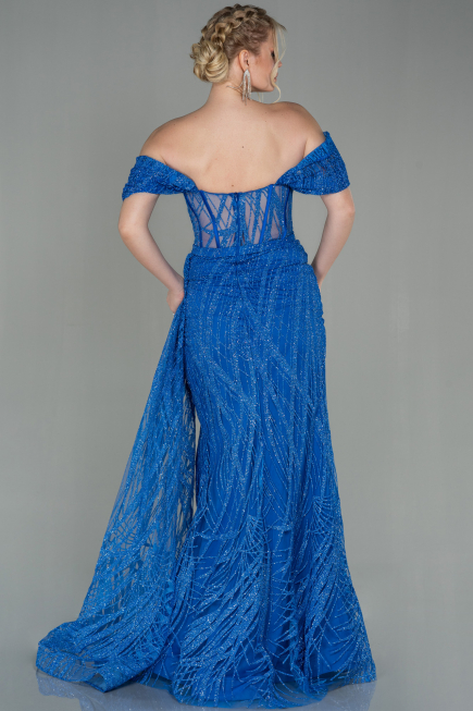 Sächsischblau Abendkleid Lang ABU2706