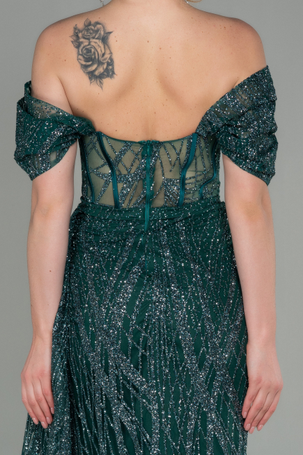 Abendkleid Lang Smaragdgrün ABU2706