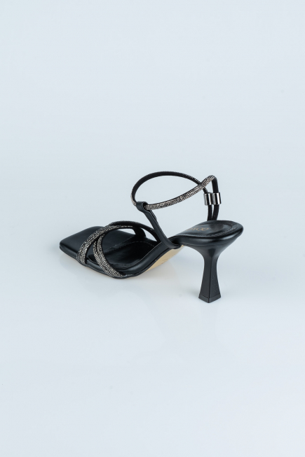 Party-Schuhe Leder Schwarz ABD1106