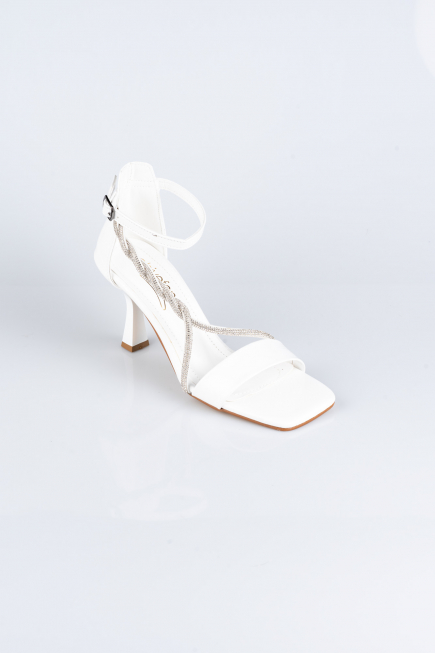 Party-Schuhe Lackleder Weiß ABR1108
