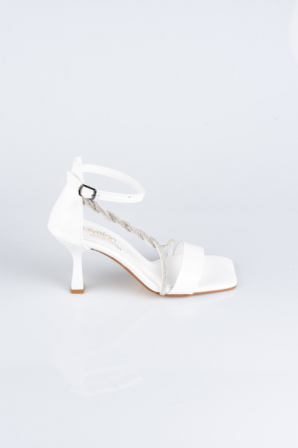 Party-Schuhe Lackleder Weiß ABR1108