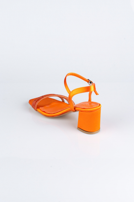 Party-Schuhe Satin Orange ABS1104