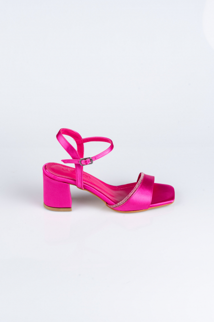 Party-Schuhe Satin Fuchsie ABS1107