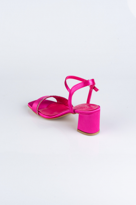 Party-Schuhe Satin Fuchsie ABS1107