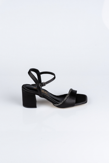 Party-Schuhe Satin Schwarz ABS1107