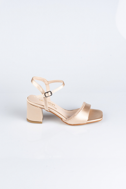 Party-Schuhe Satin Hautfarben ABS1107