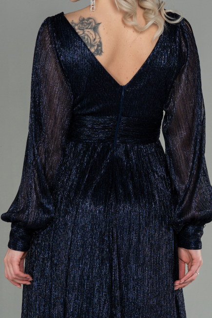 Abendkleid Lang Marineblau ABU2905