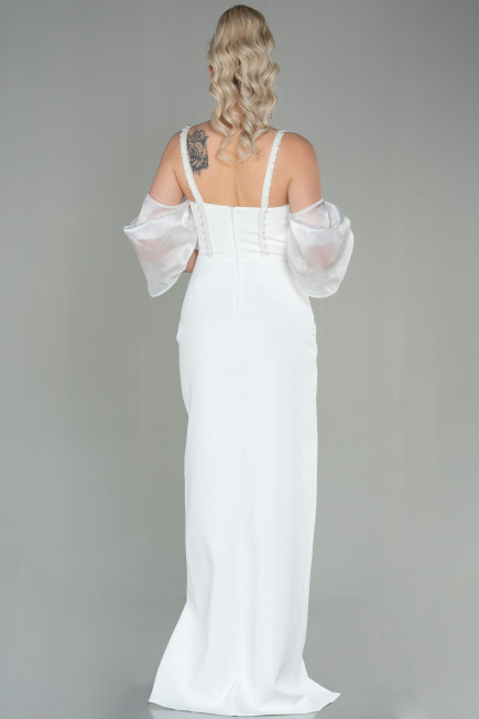 Partykleid Lang Weiß ABU2911