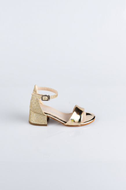 Kinderschuhe Gespiegelt Gold SE768