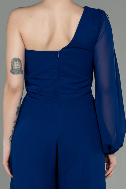 Partykleid Lang Chiffon Sächsischblau ABT078