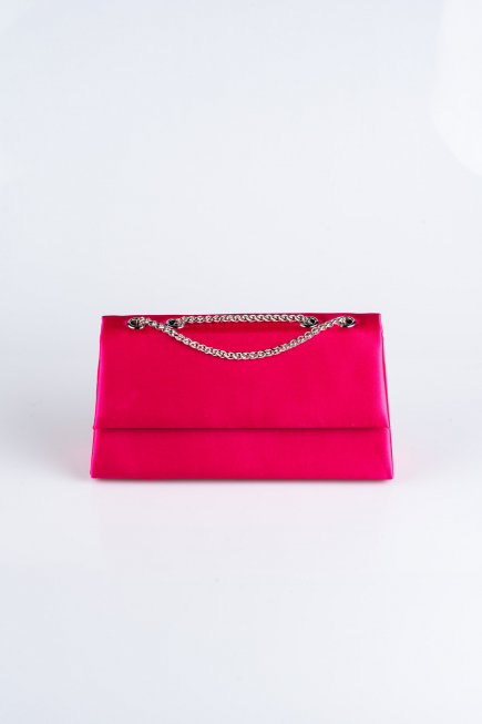 Abendtasche Satin Fuchsie SH818