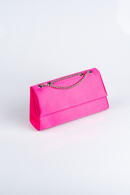 Abendtasche Satin Fuchsie SH818