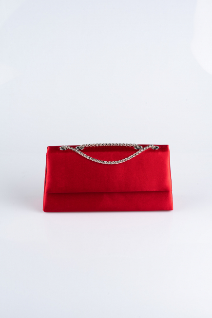 Abendtasche Satin Rot SH818